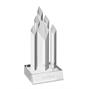 AC139 AB Engraved Clear Optical Crystal Award thumbnail